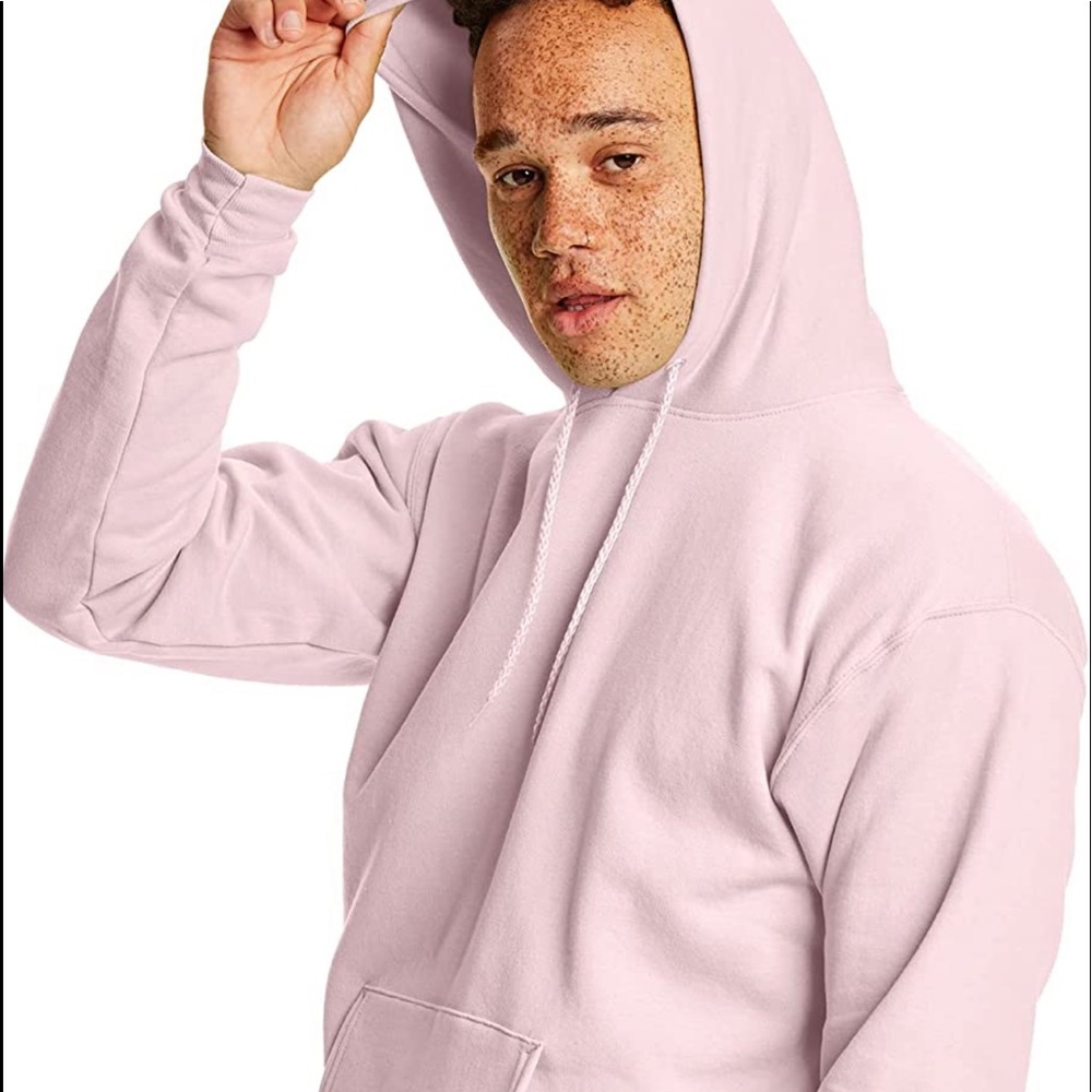 baby pink hoodie 💓